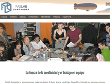 Tablet Screenshot of fablabsantander.org